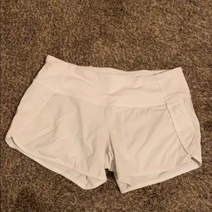 White lululemon shorts